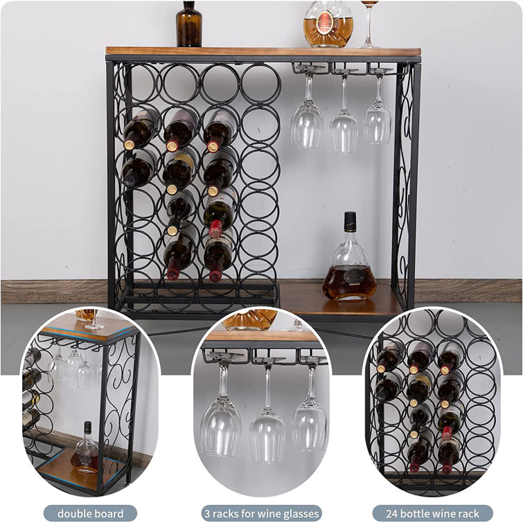 24 bottle metal wine rack hot sale